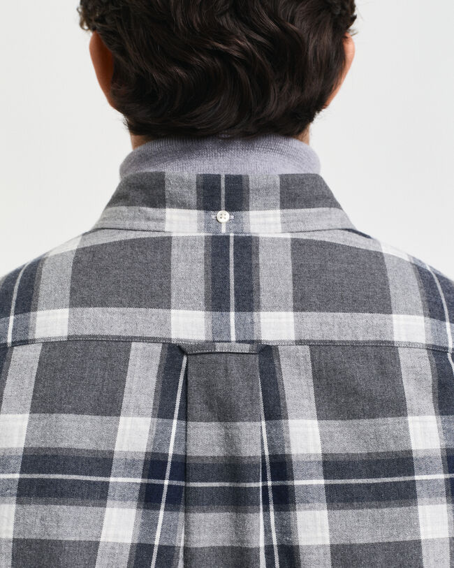 Regular Fit Tartan Melange Checked Shirt