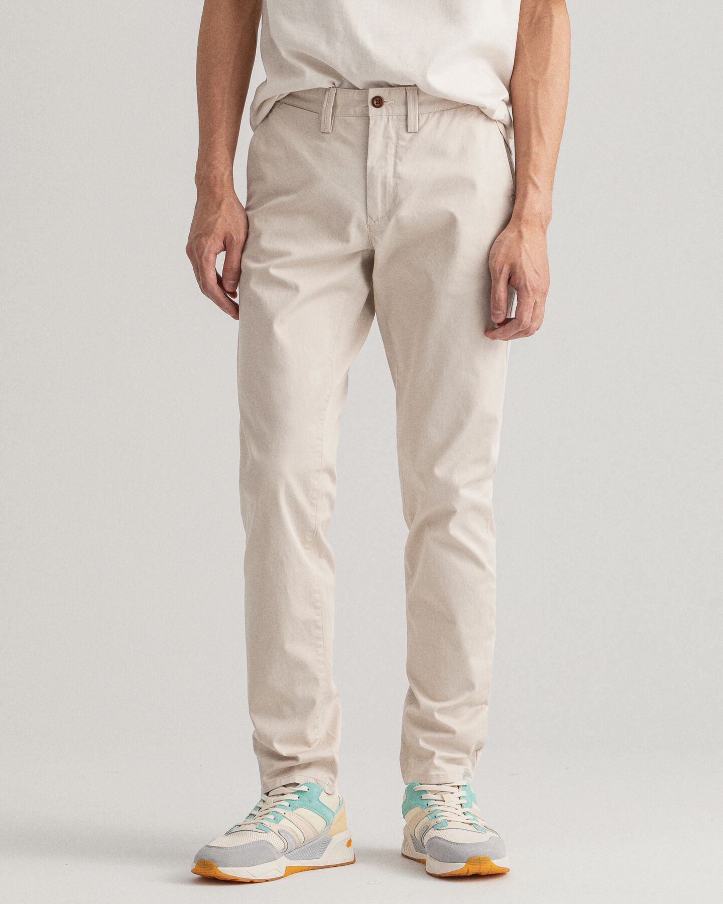 Hallden Slim Fit Twill Chinos