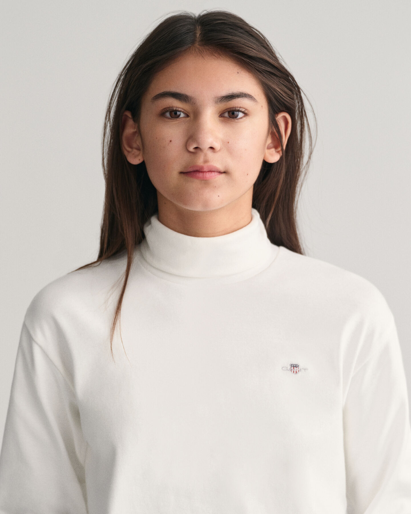Teens Shield Turtleneck Long Sleeve Top