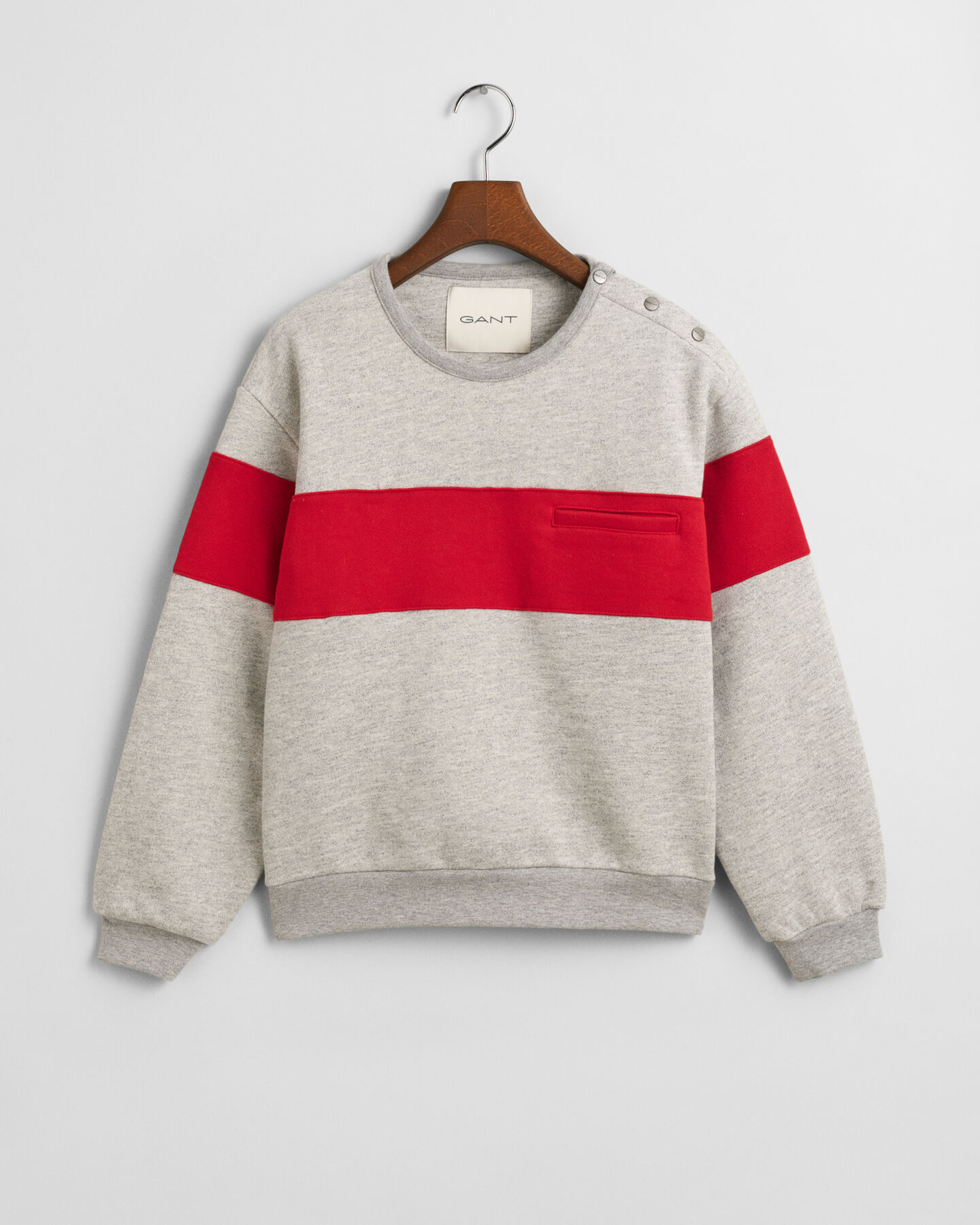 Color Blocked Crew Neck Sweatshirt