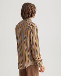 Pure Prep Relaxed Fit Striped Lyocell Shirt