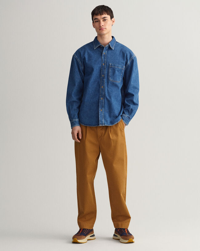 Oversized Denim Twill Shirt