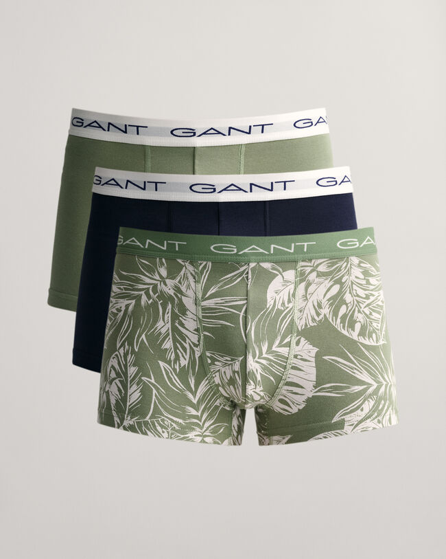 3-Pack Tropical Leaves Print Trunks