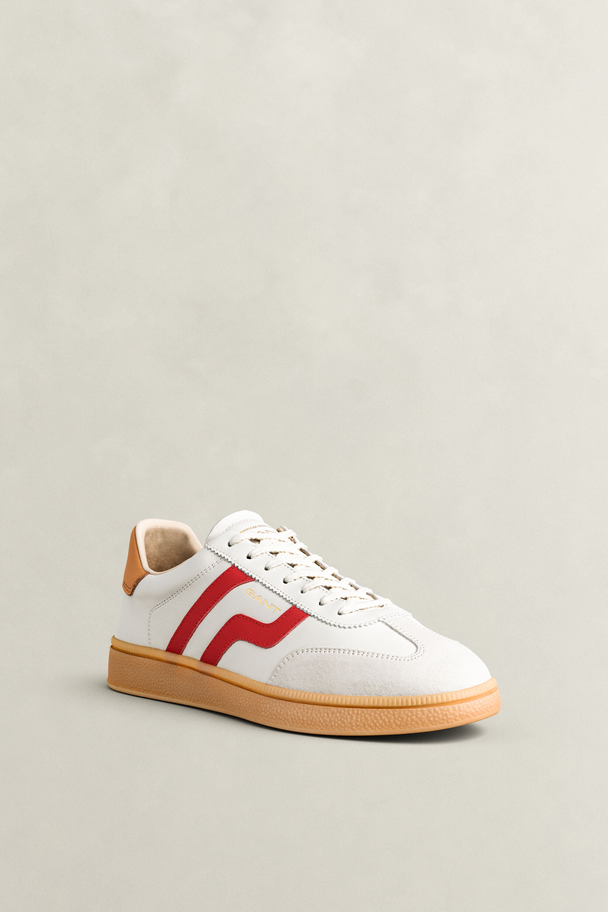 Cuzmo Leather Sneakers — RUBY RED