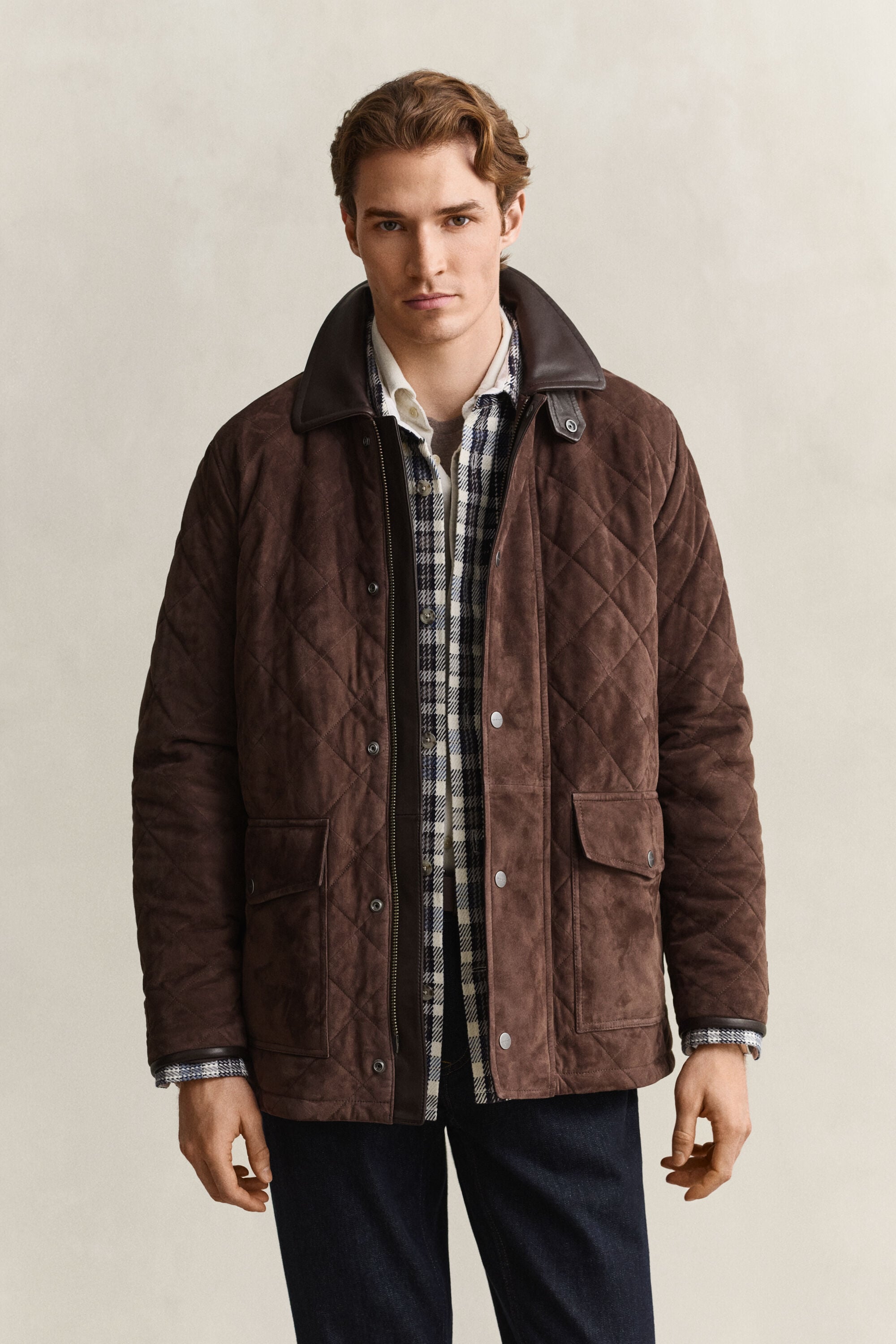 Quilted Suede Jacket
