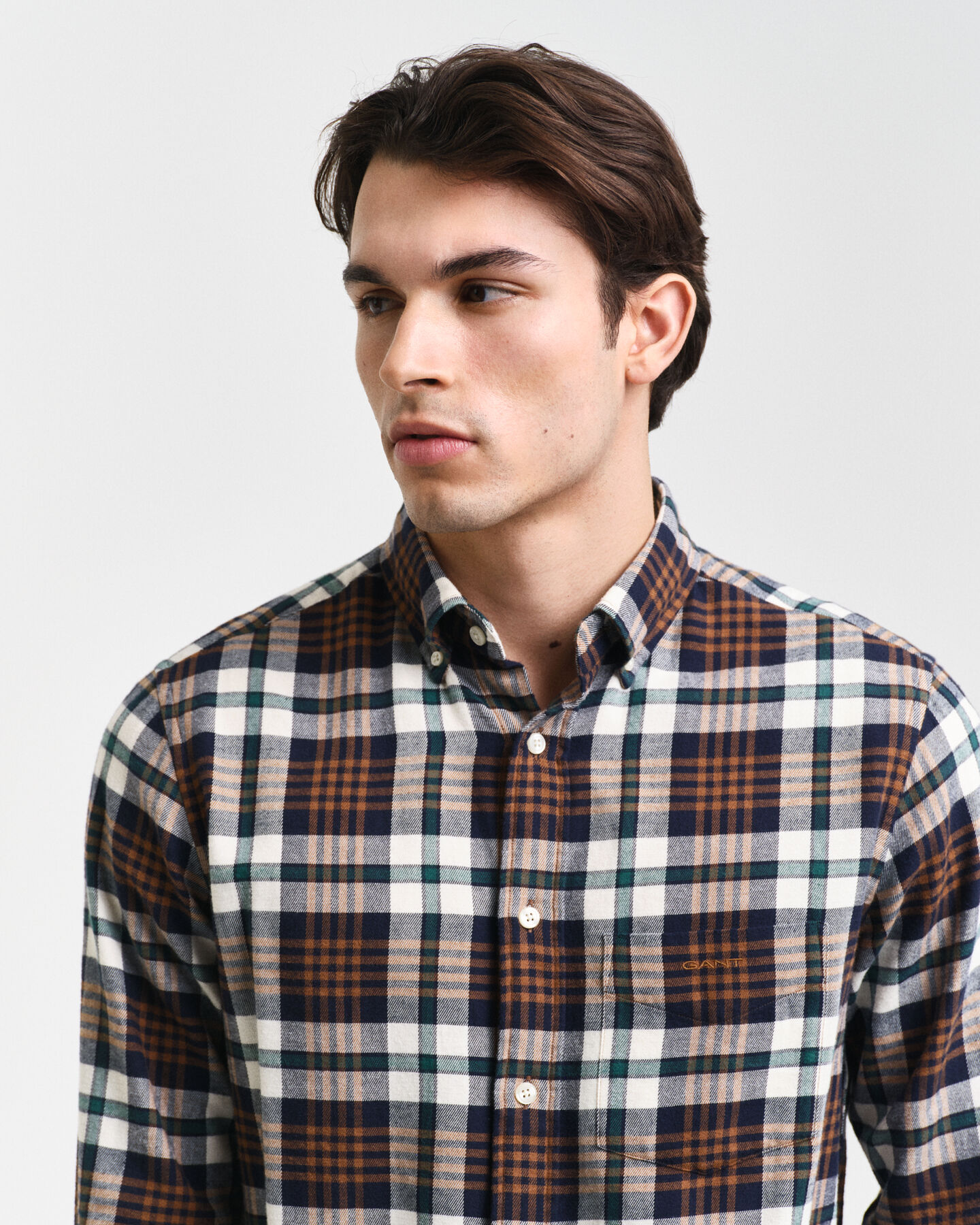 Regular Fit Plaid Flannel Shirt
