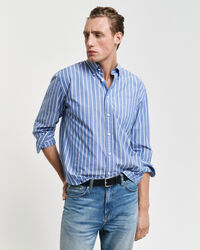 Relaxed Fit Striped Heritage Poplin Shirt