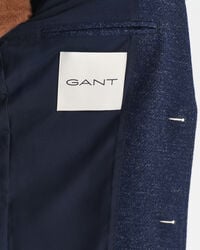 Two-Tone Wool Cotton Jersey Blazer