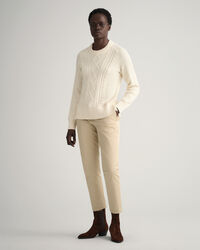 Cable Crew Neck Sweater