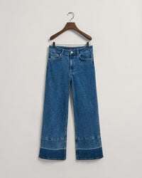 Cropped Wide Leg Jeans