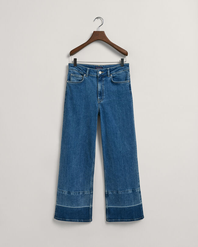Cropped Wide Leg Jeans