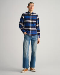 Regular Fit Flannel Plaid Shirt