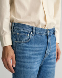 Relaxed Fit Stone Washed Jeans