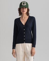 Light Cotton V-Neck Cardigan