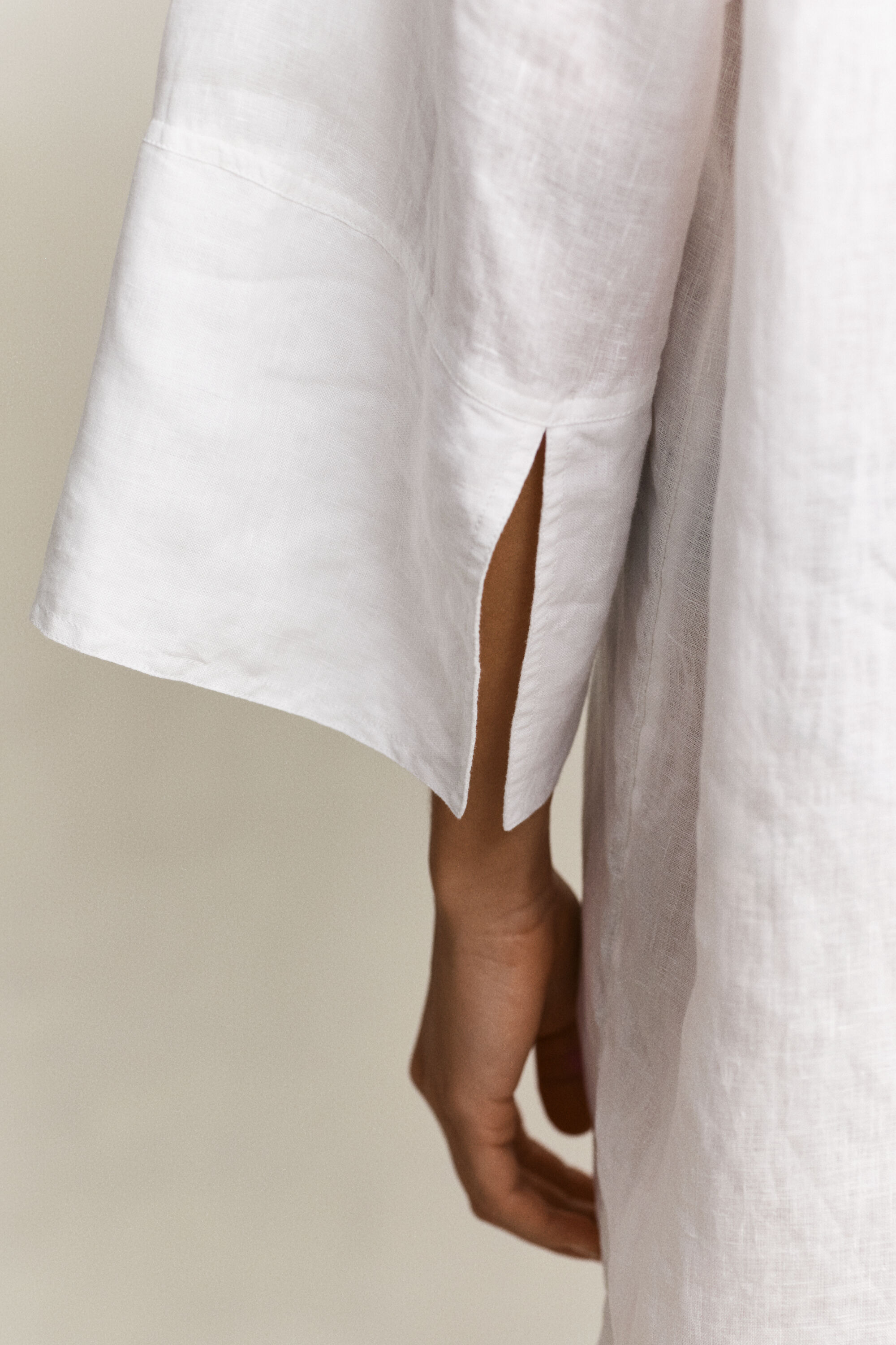 Popover Linen Dress