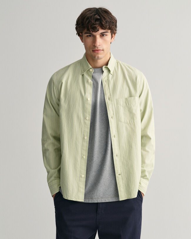 Regular Fit Striped Archive Oxford Shirt