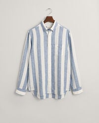 Regular Fit Bold Striped Linen Shirt