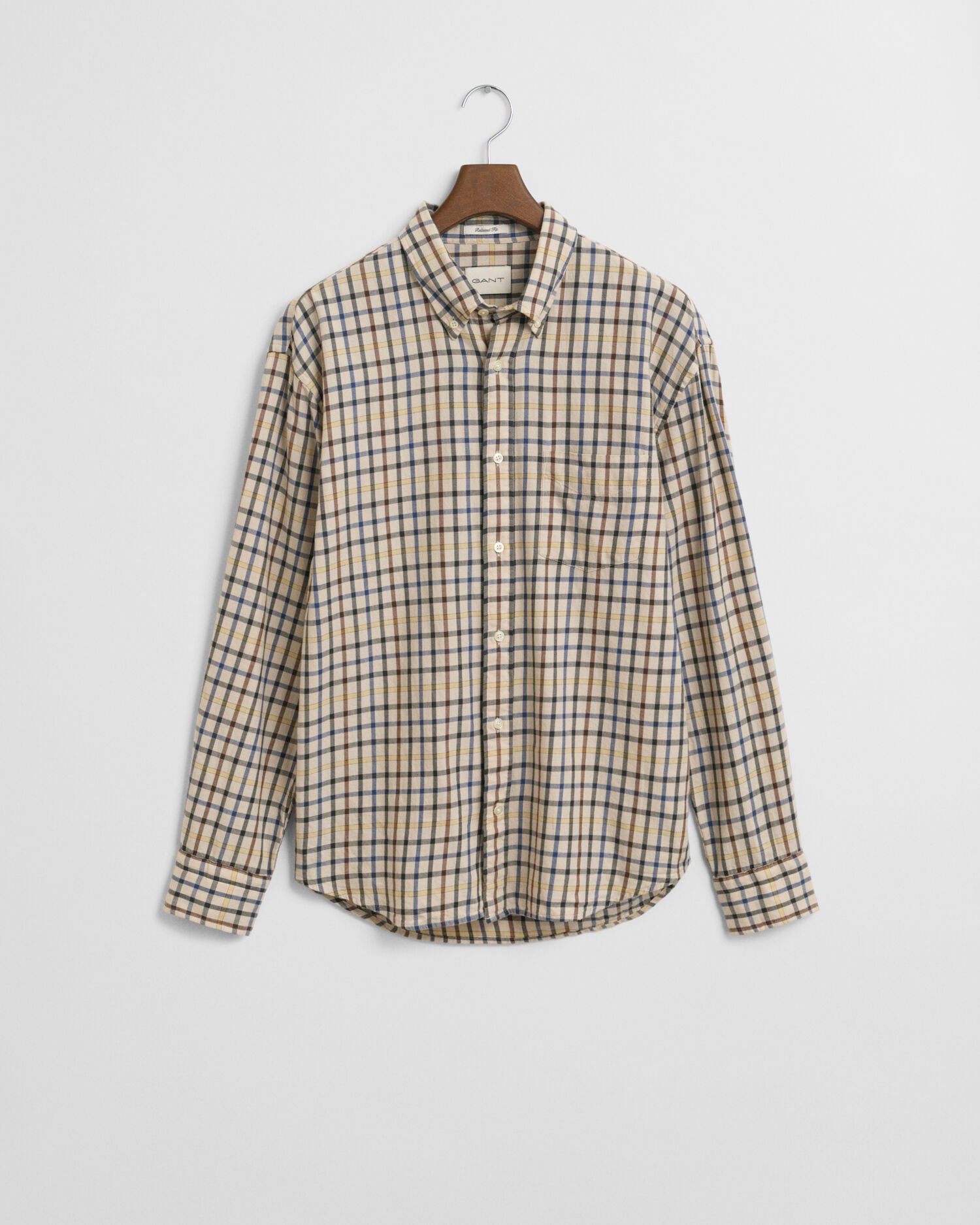 Relaxed Fit Checked Twill Shirt