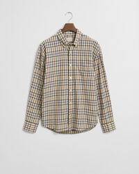 Relaxed Fit Checked Twill Shirt