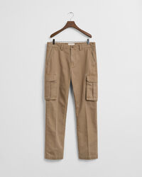 Regular Fit Cotton Twill Cargo Pants