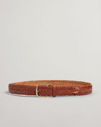 Leather Braided Waist Belt