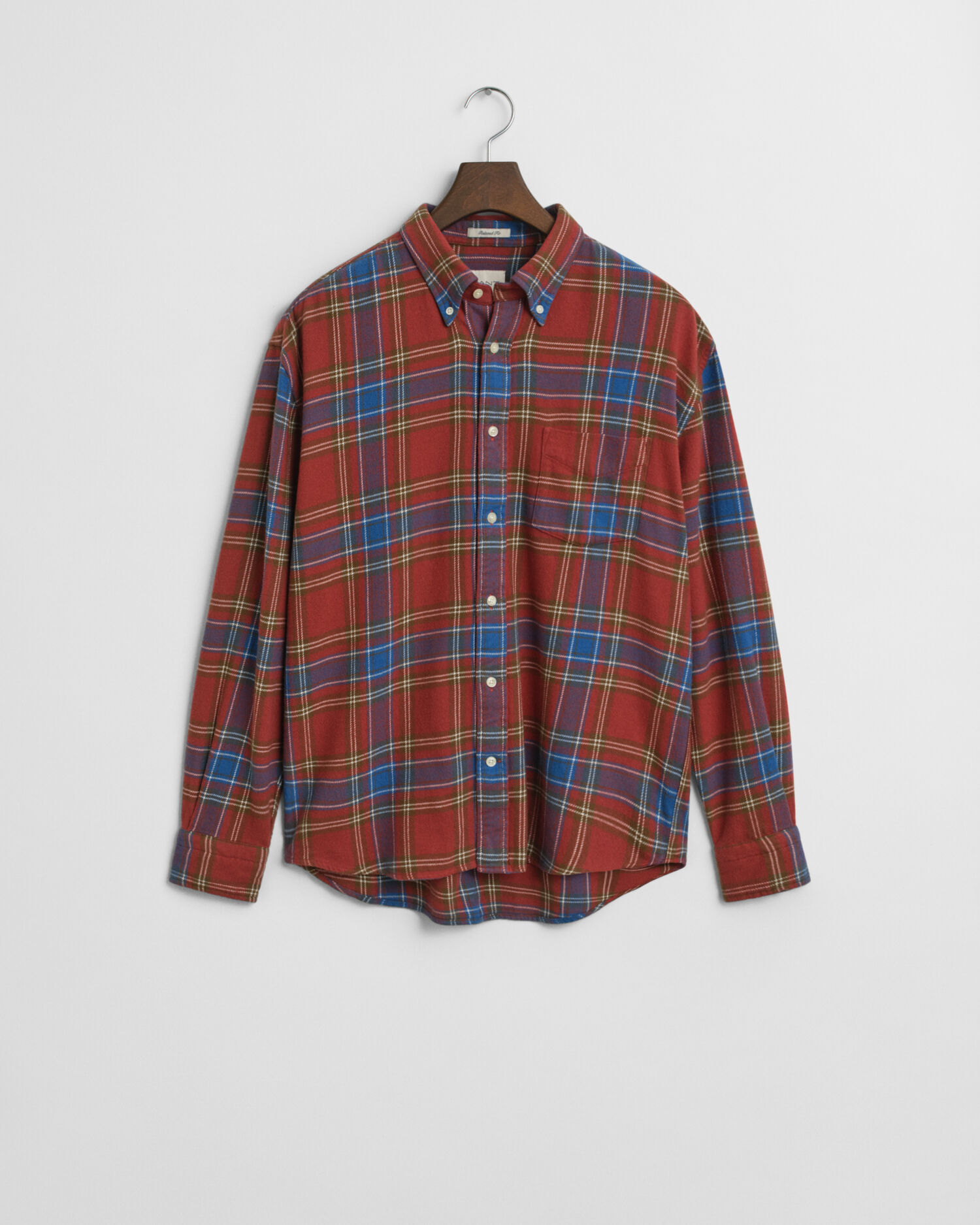 Relaxed Fit Checked Twill Shirt
