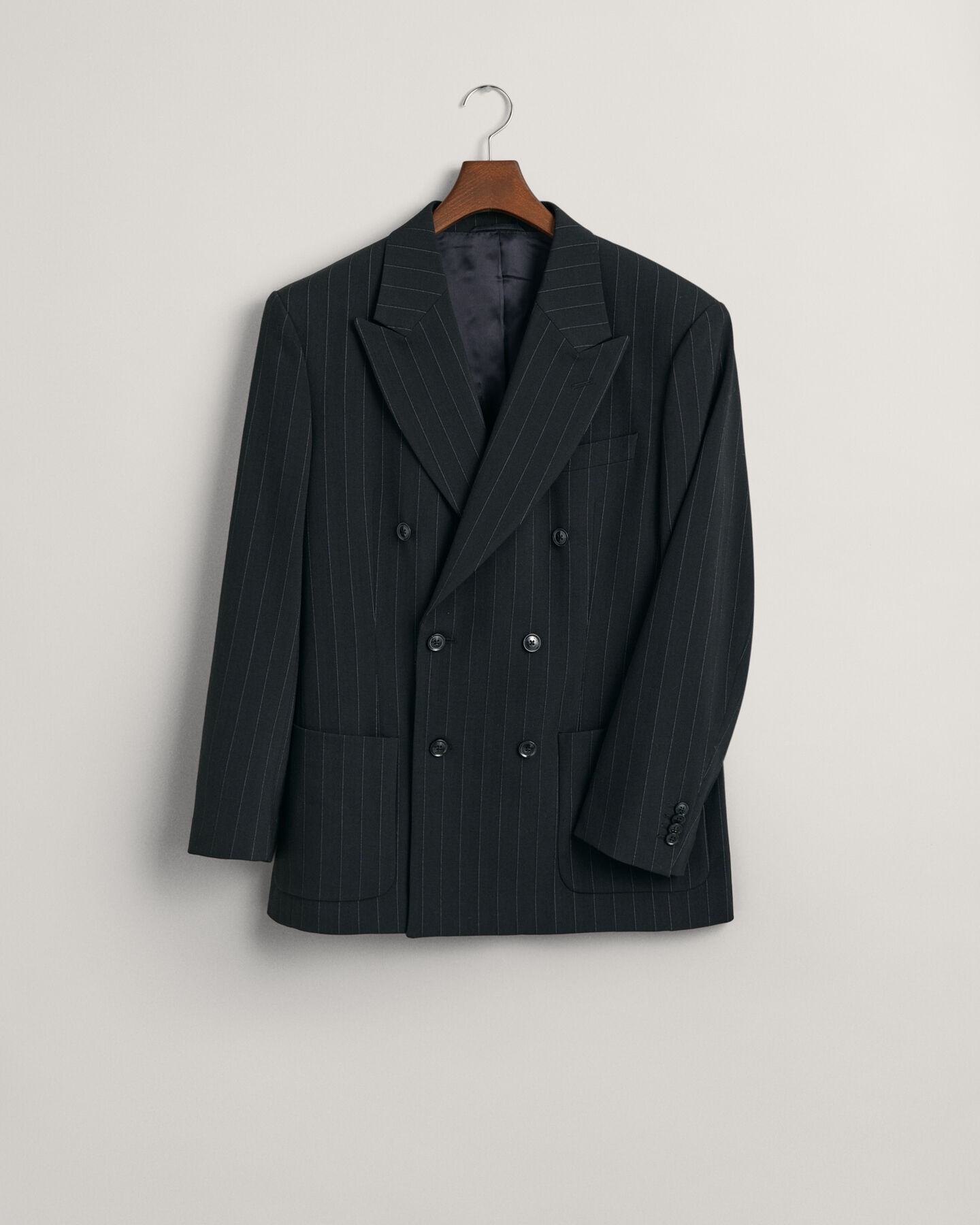 Relaxed Fit Pinstripe Suit Blazer