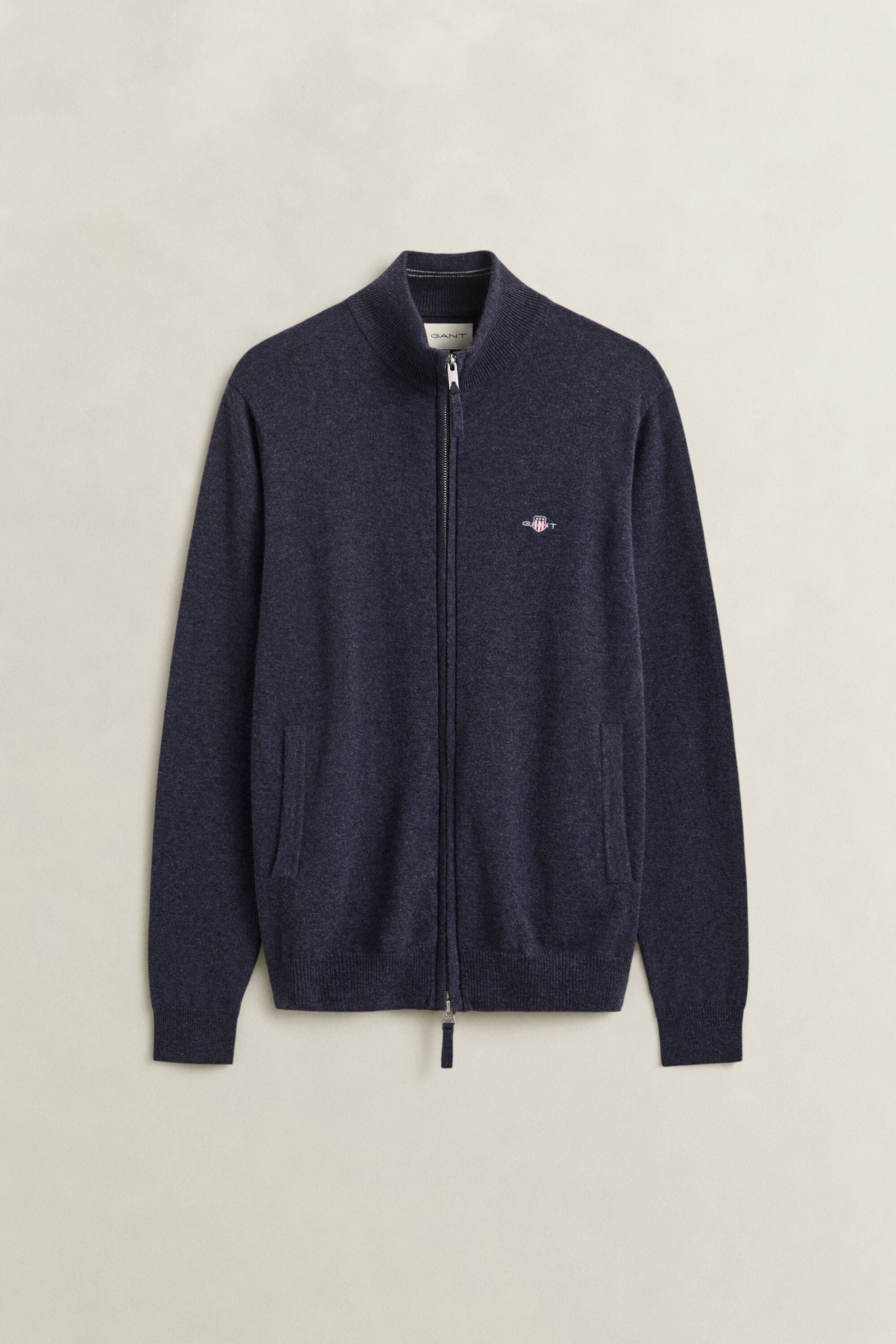 Lambswool Zip Cardigan