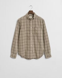 Regular Fit Checked Corduroy Shirt