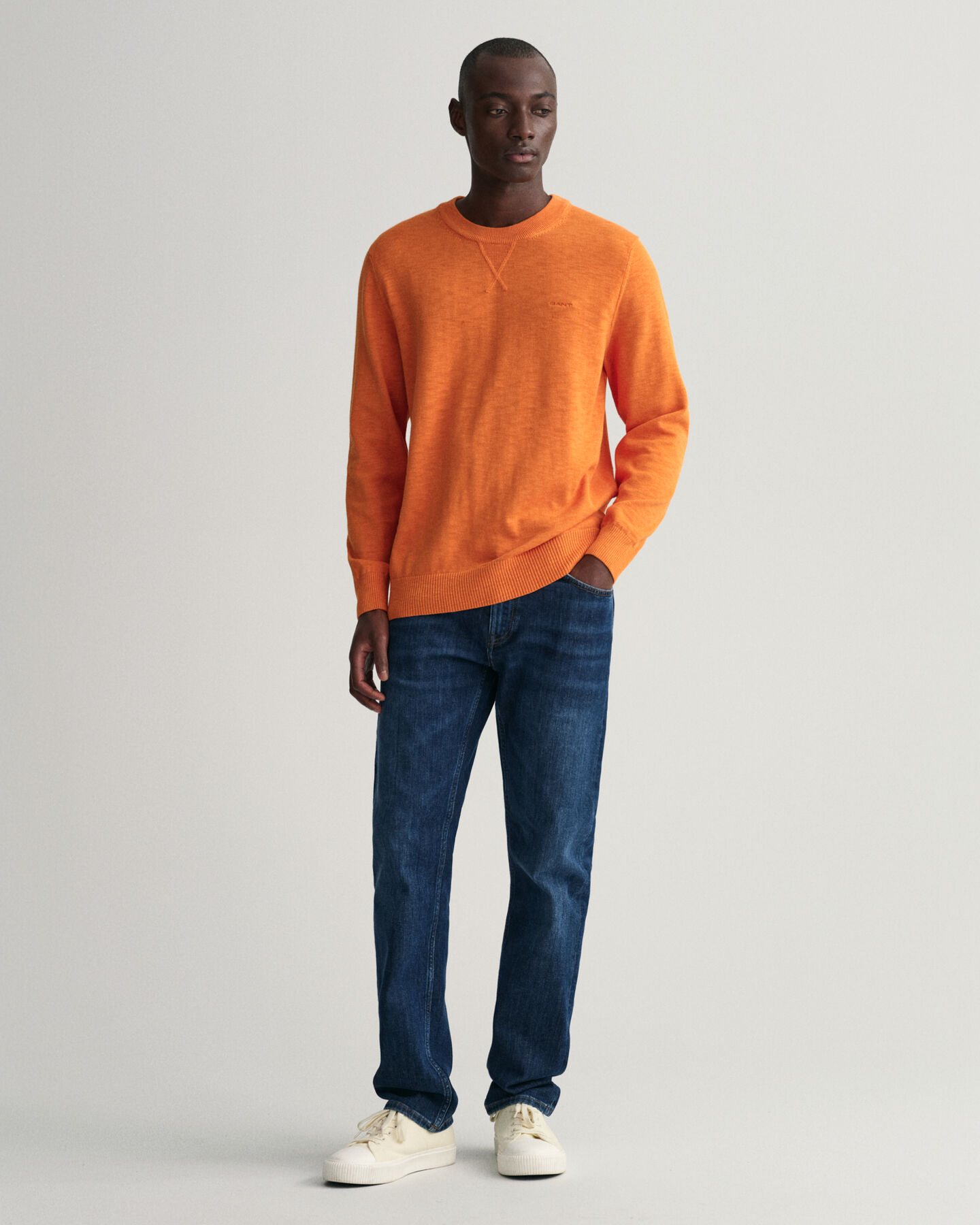 Cotton Flamme Crew Neck Sweater