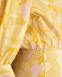 Regular Fit Magnolia Print Wrap Dress