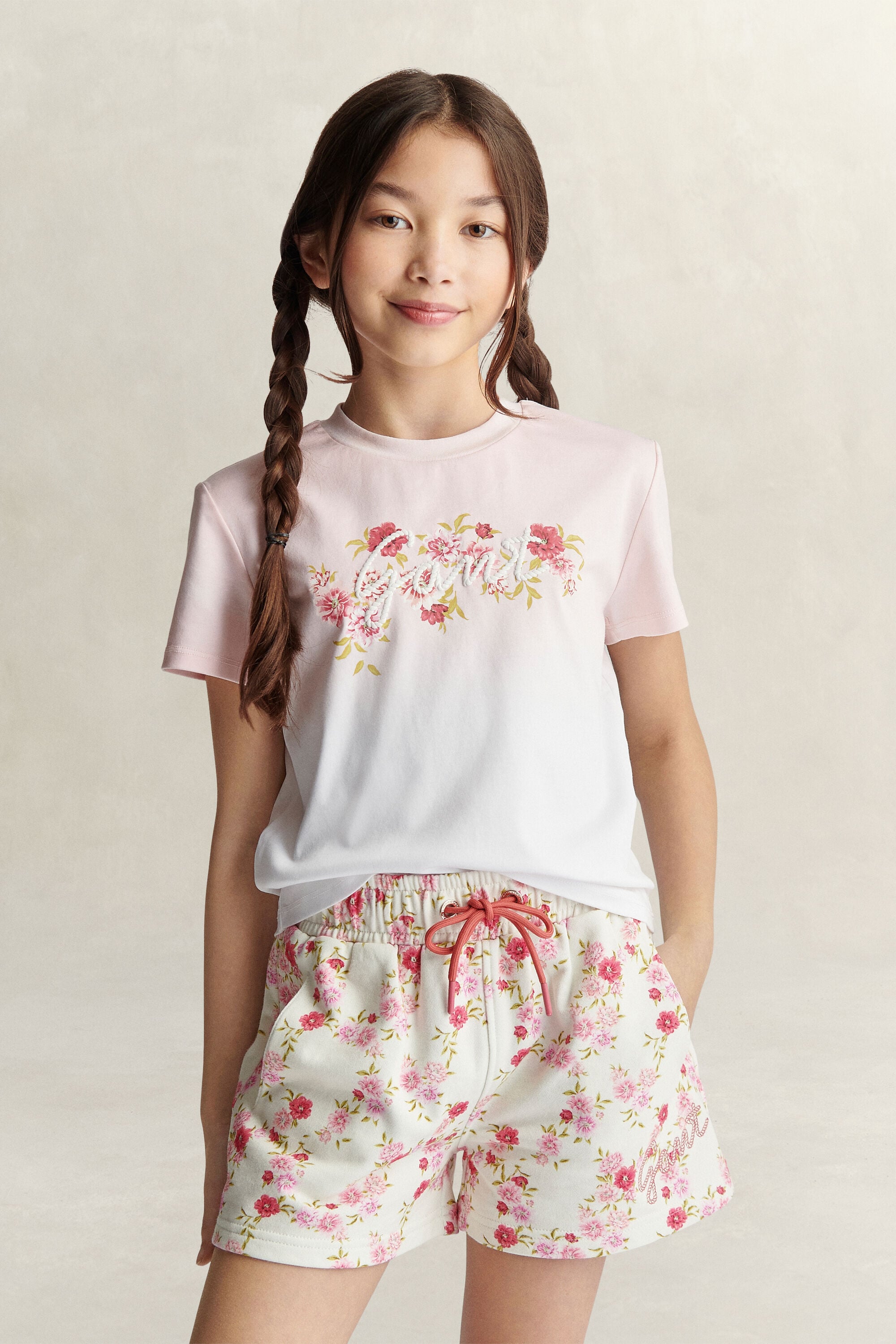 Teen Girls Floral Graphic T-Shirt