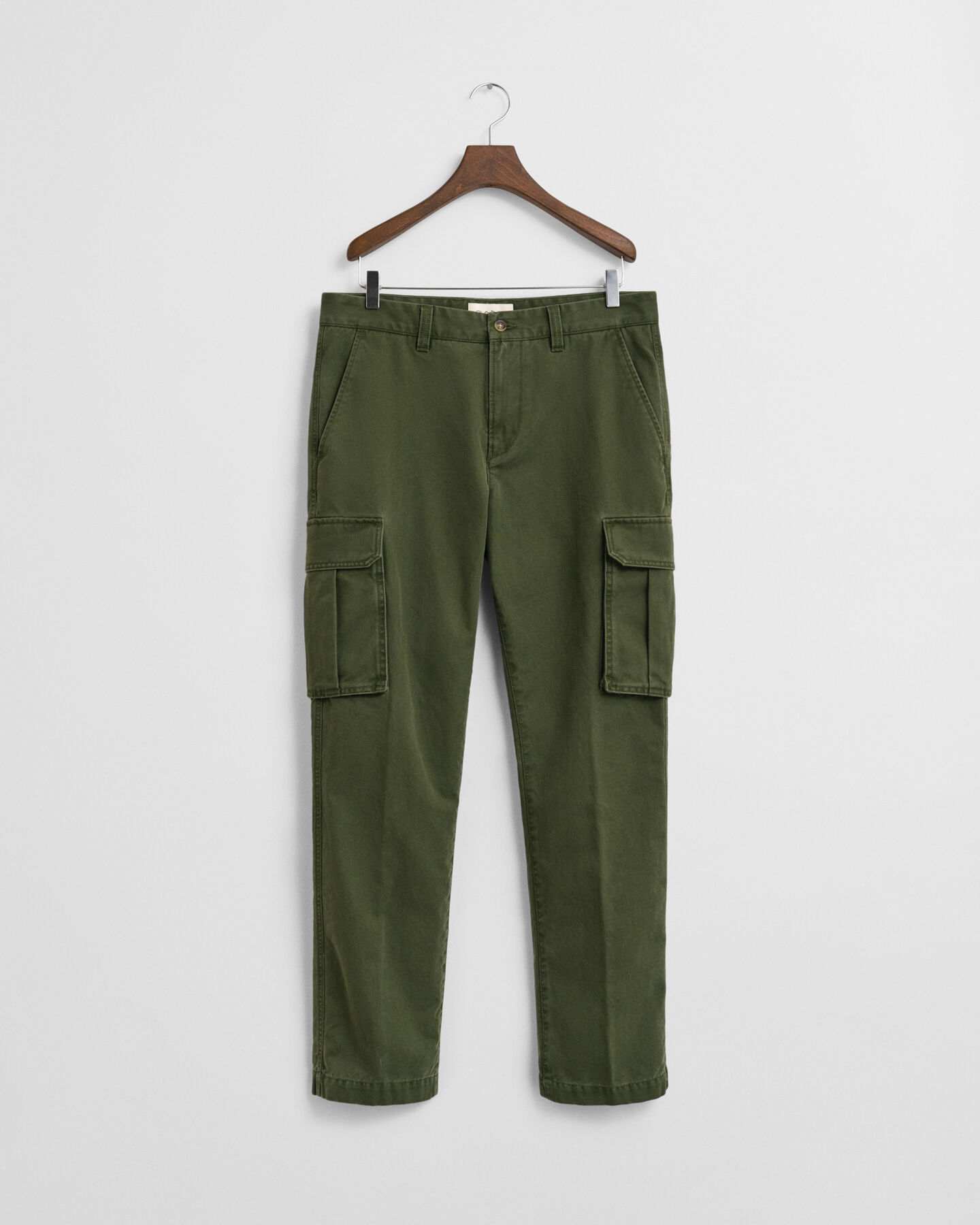 Regular Fit Cotton Twill Cargo Pants