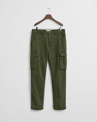 Regular Fit Cotton Twill Cargo Pants