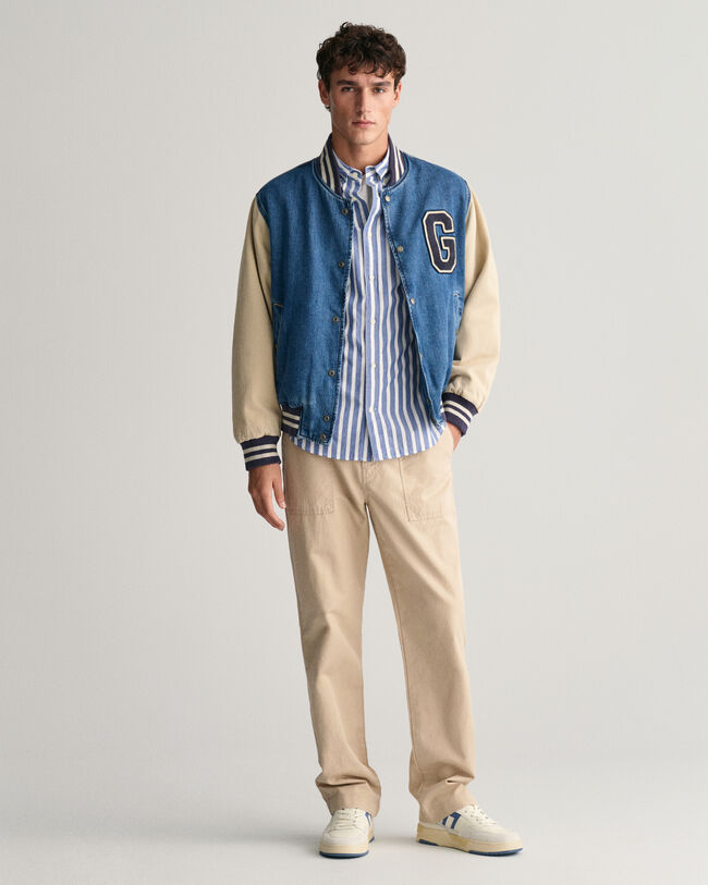 Regular Fit Wide Striped Poplin Shirt