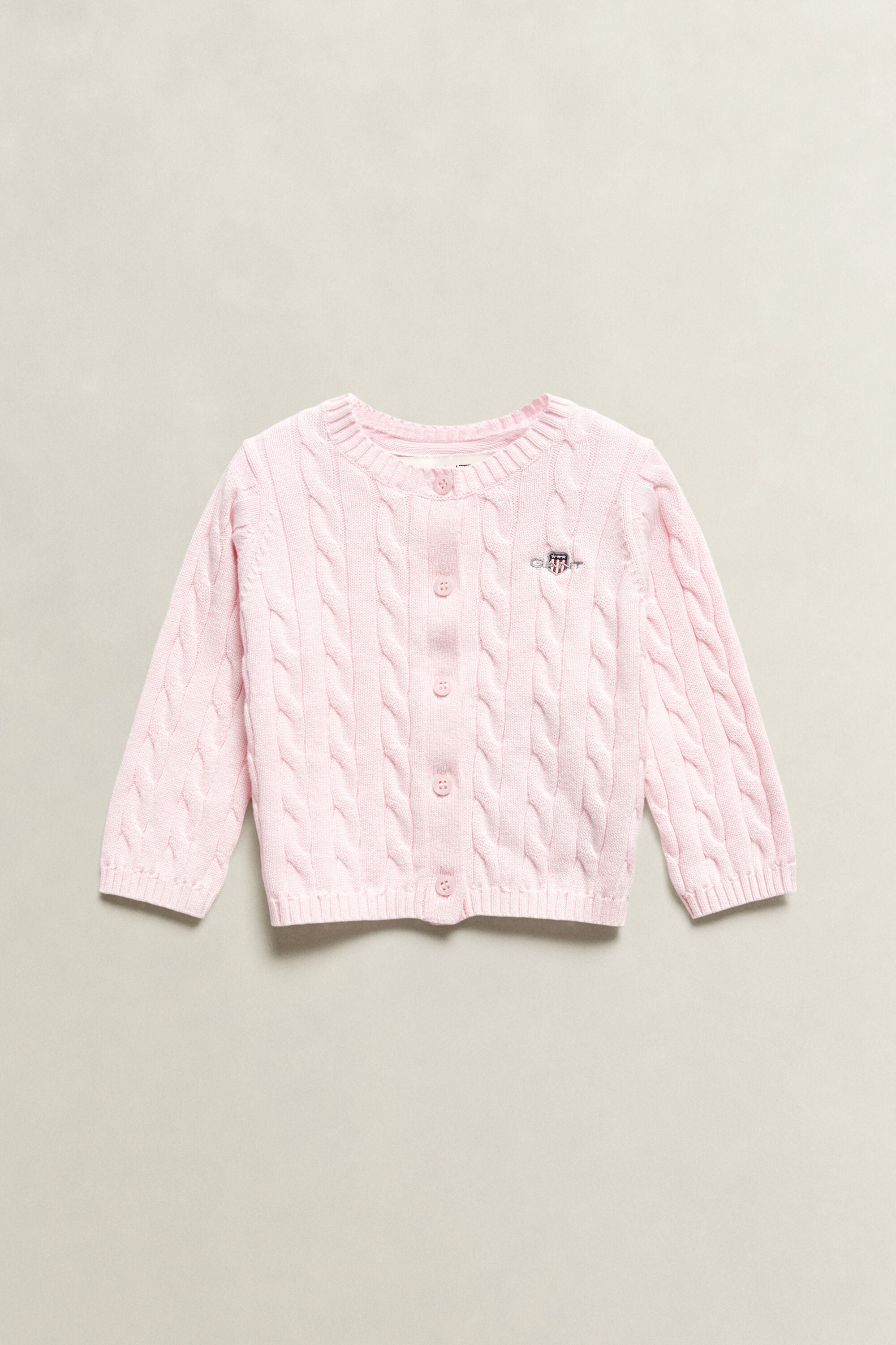 Baby Shield Cable Knit Cardigan