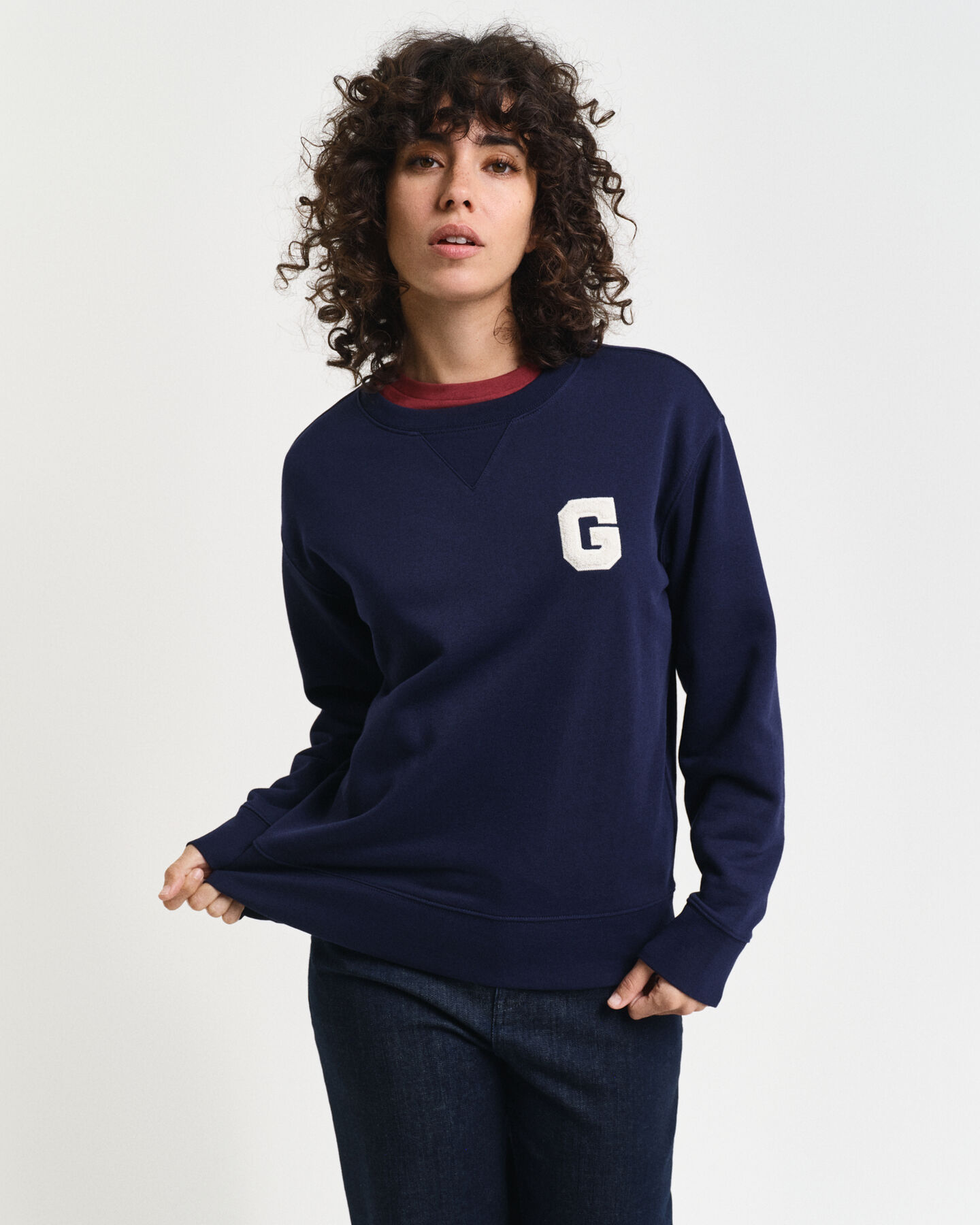 G Badge Crew Neck Sweatshirt
