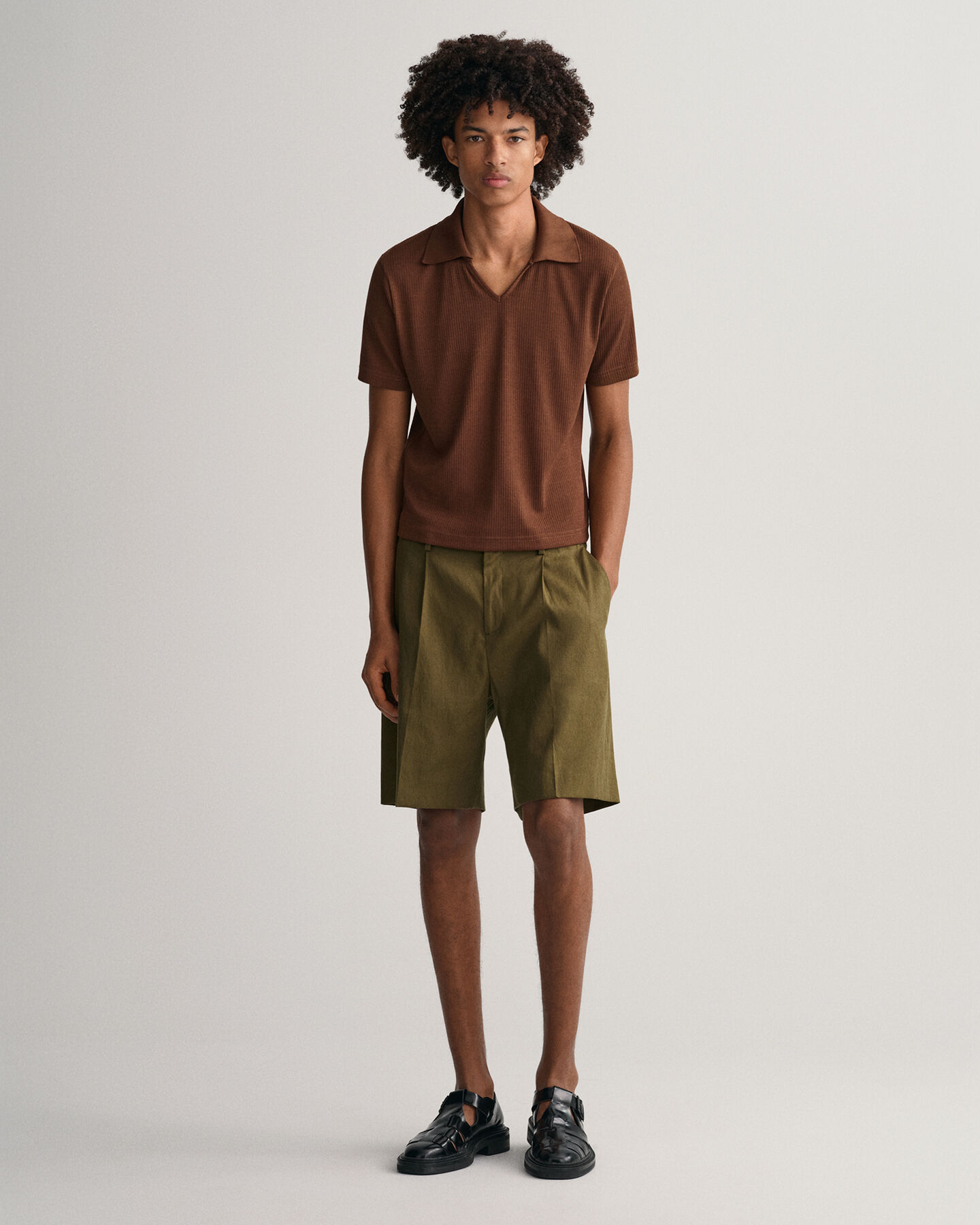 70s-Inspired Piqu&eacute; Polo Shirt