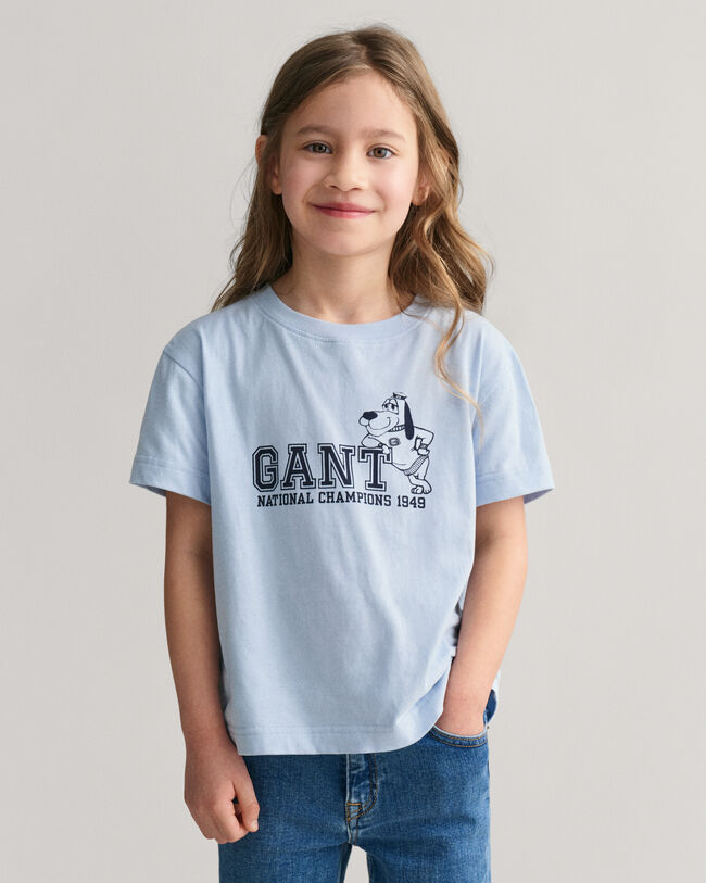 Kids GANT Dog Print T-Shirt