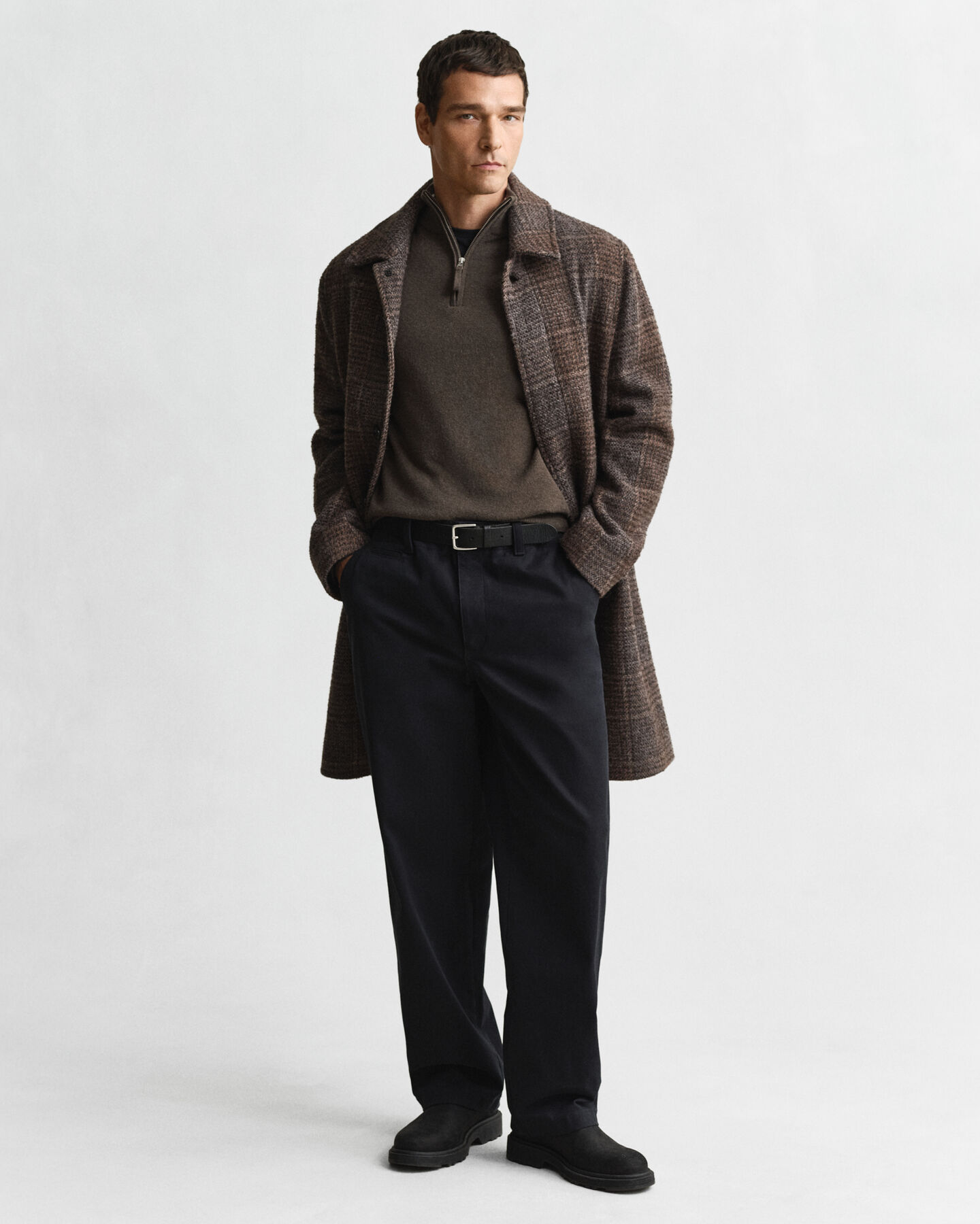 Superfine Lambswool Half-Zip Sweater