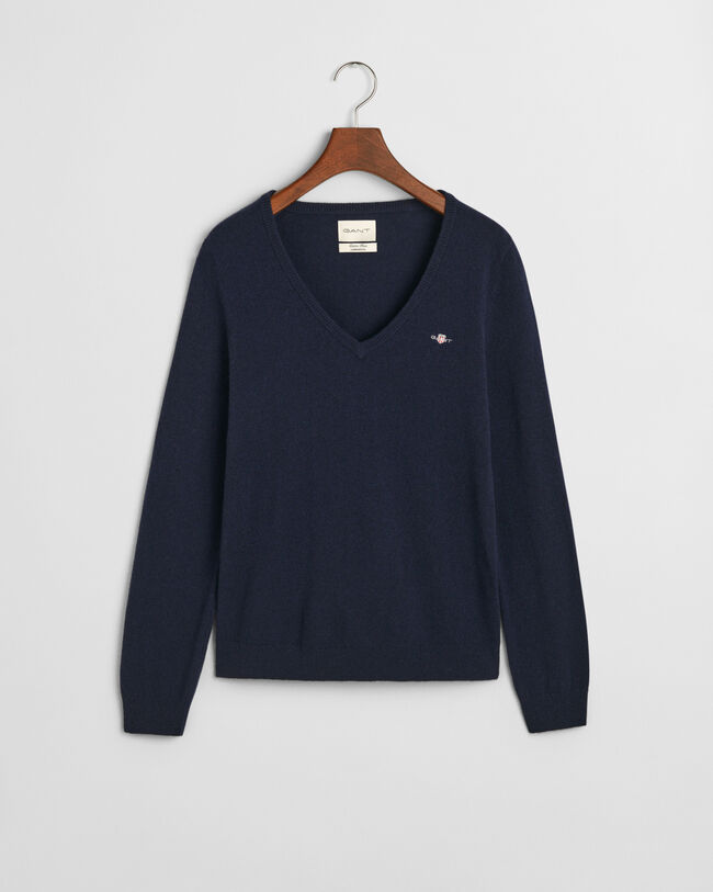 Extra Fine Lambswool V-Neck Sweater