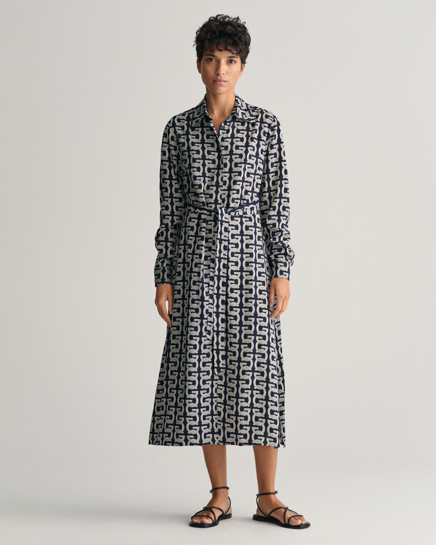G Patterned Shirt Dress