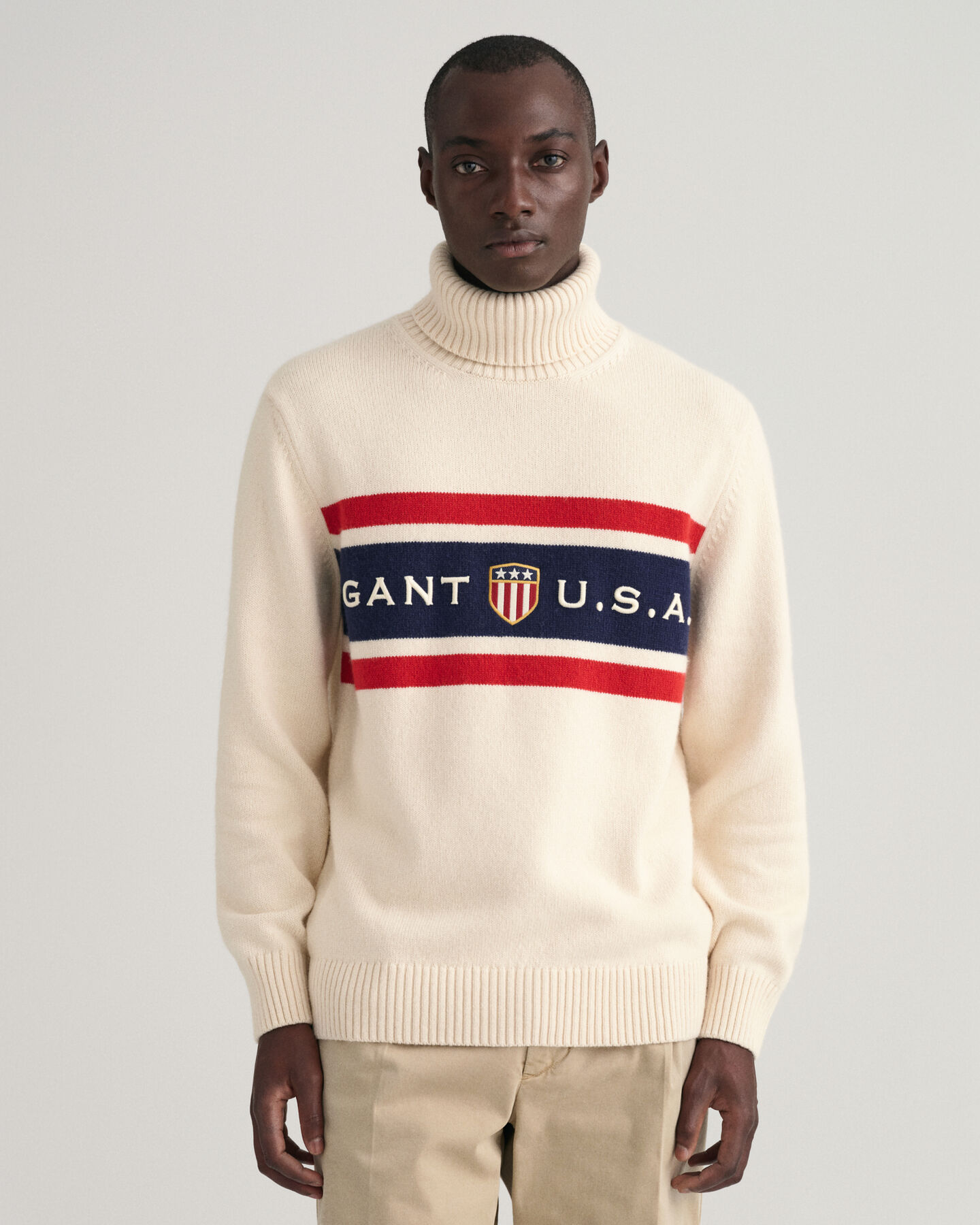 Banner Shield Rollneck Sweater