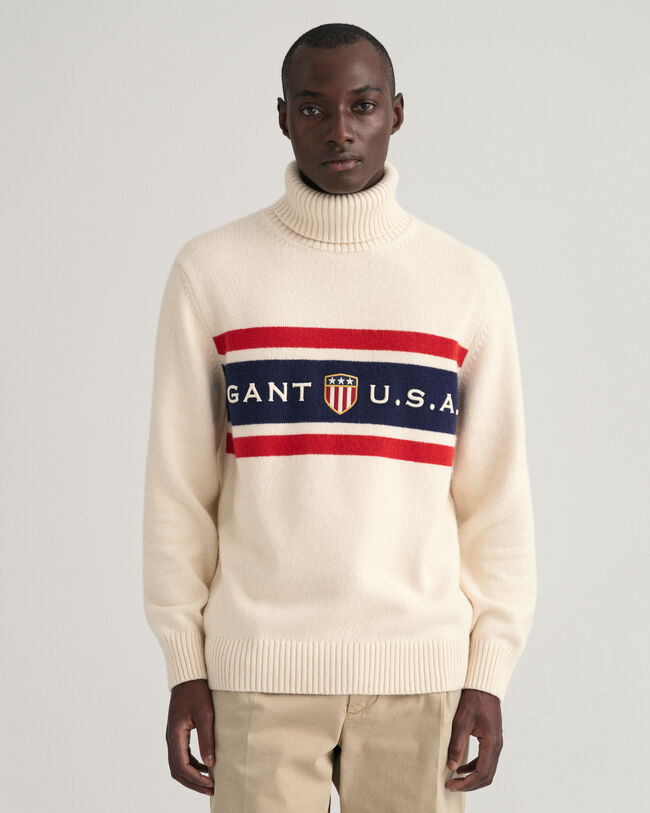 Banner Shield Rollneck Sweater