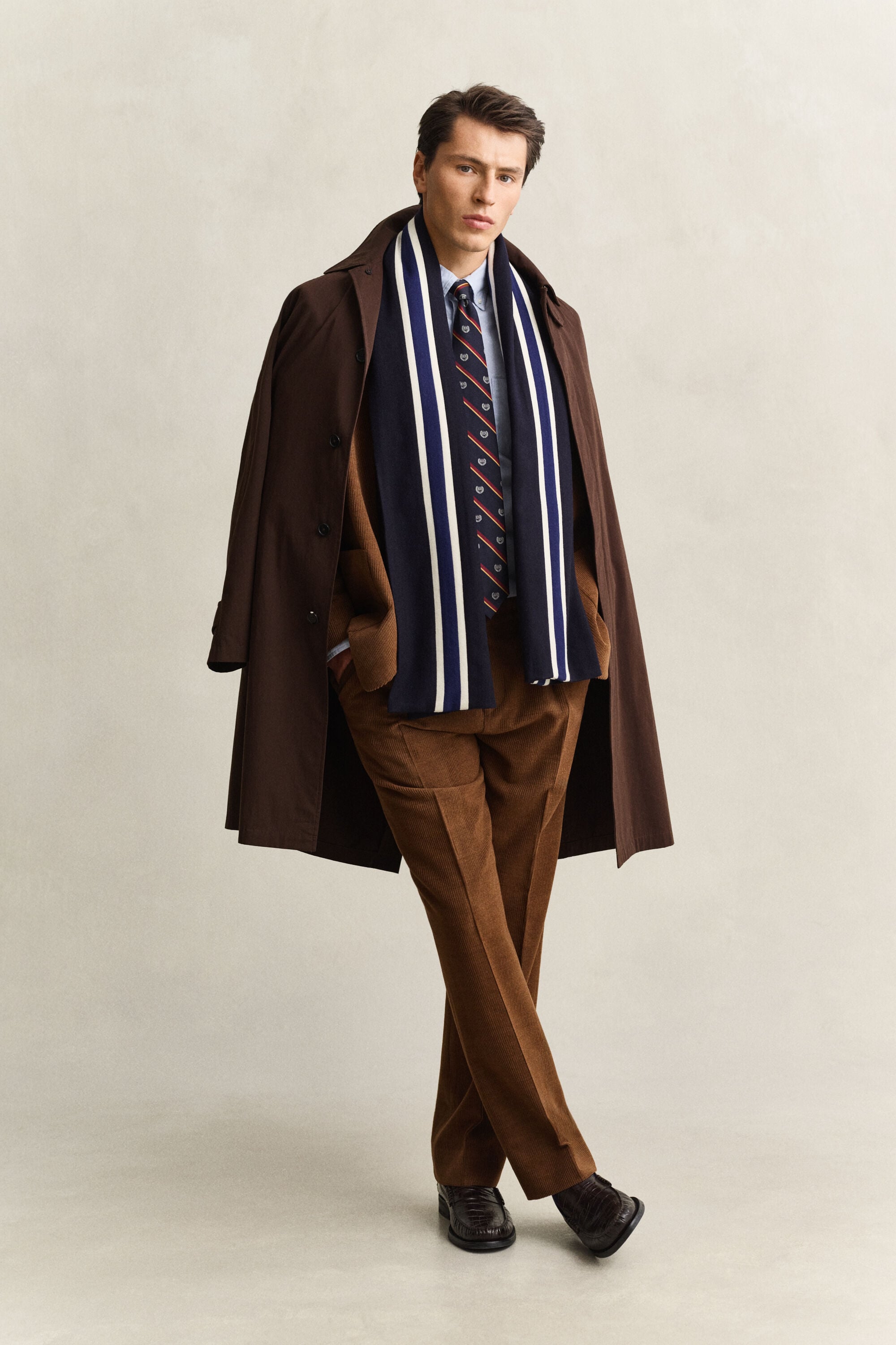 Gant x Yale Striped Woven Scarf