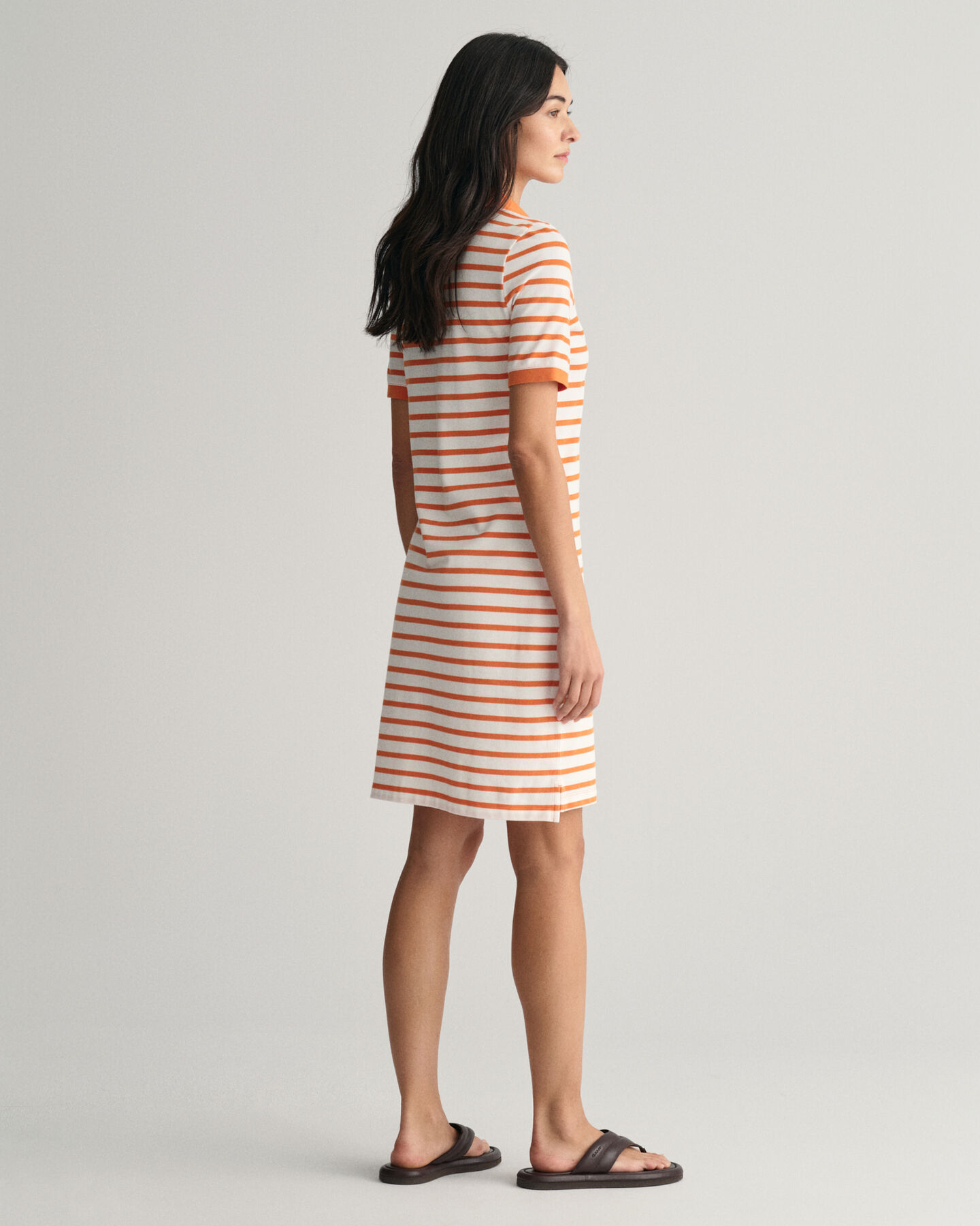 Striped Shield Piqu&eacute; Polo Dress