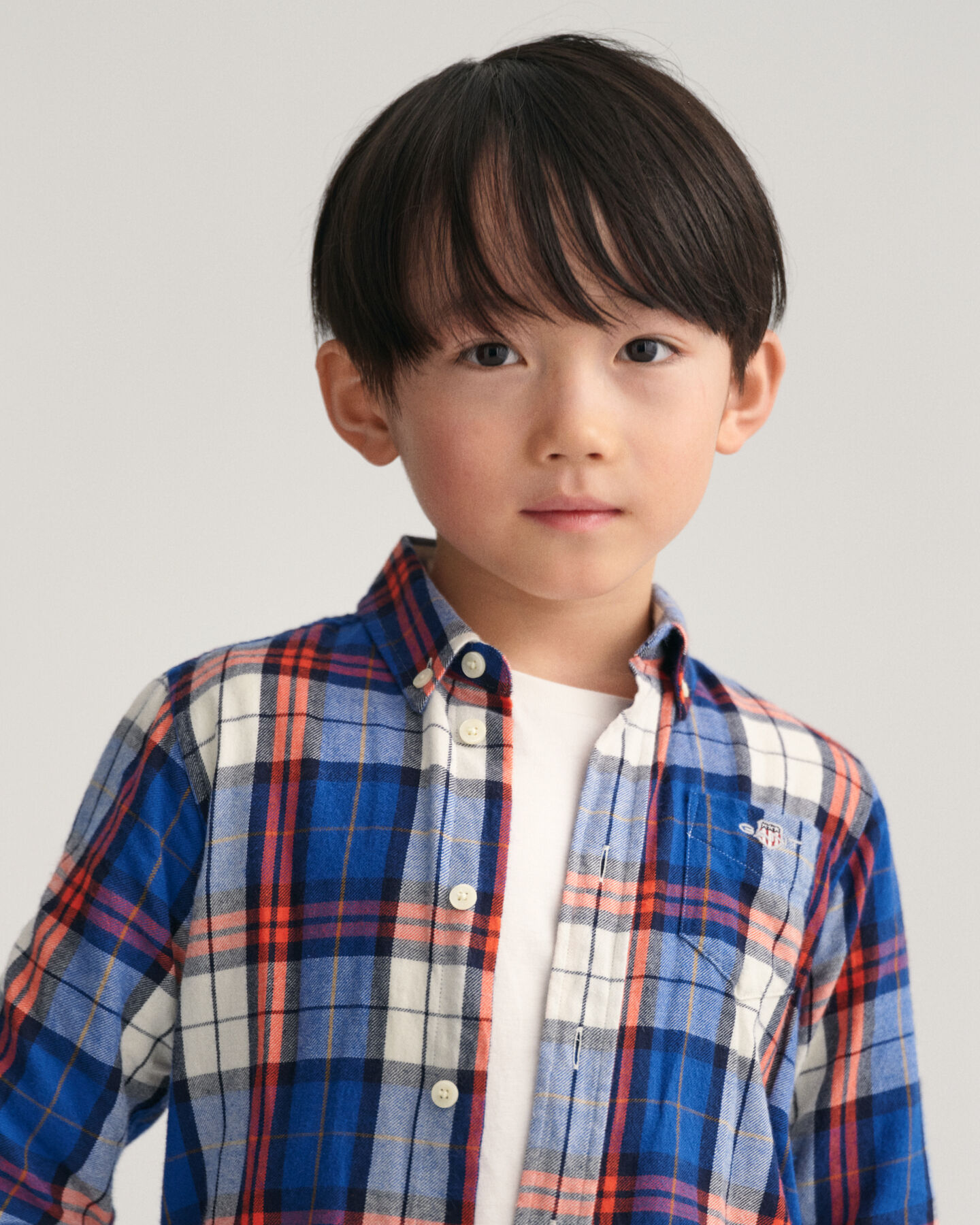 Kids Regular Fit Checked Flannel Shirt