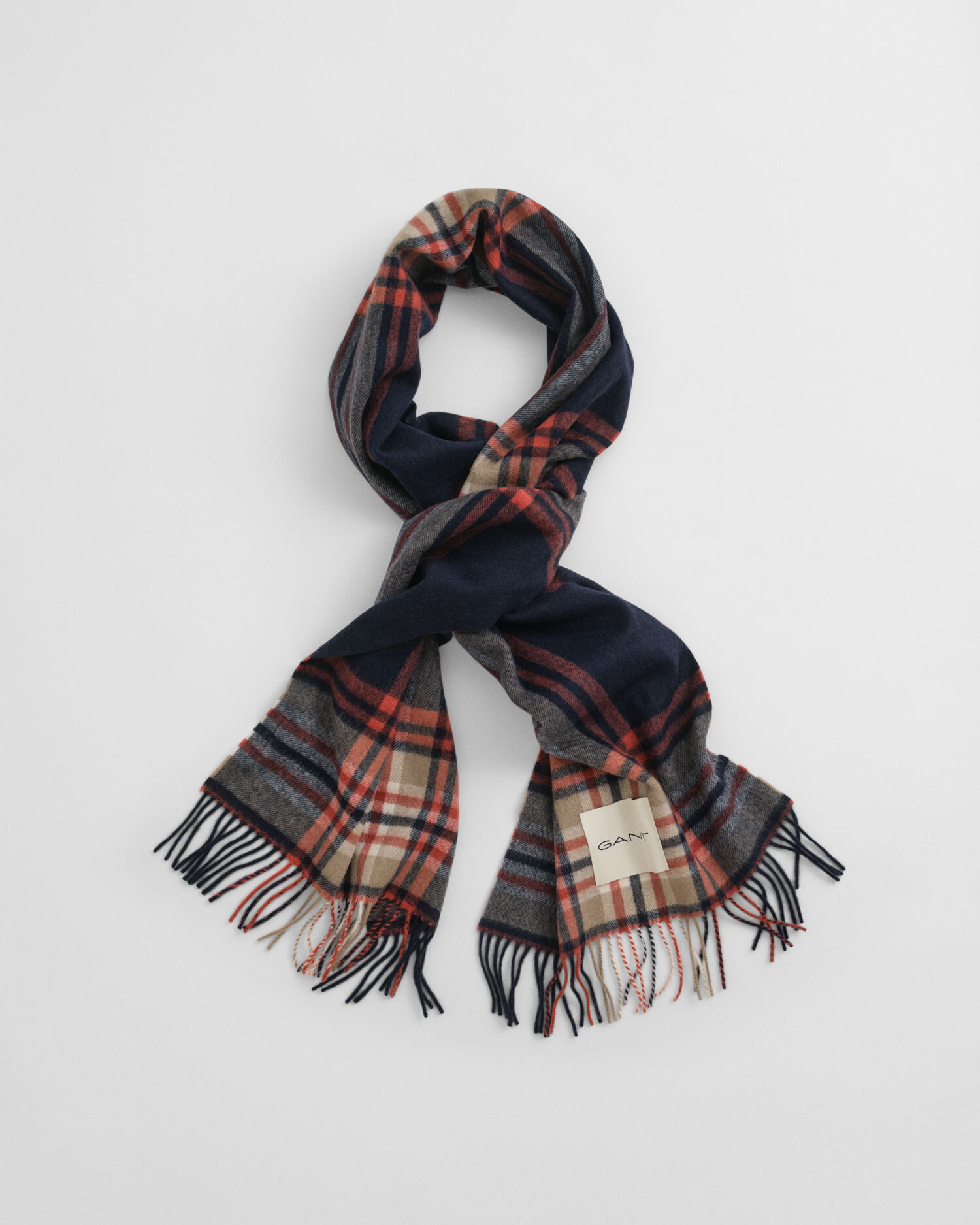 Tartan Checked Wool Scarf