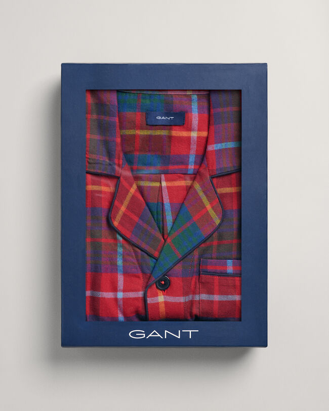 Flannel Pajama Set With Shirt Gift Box