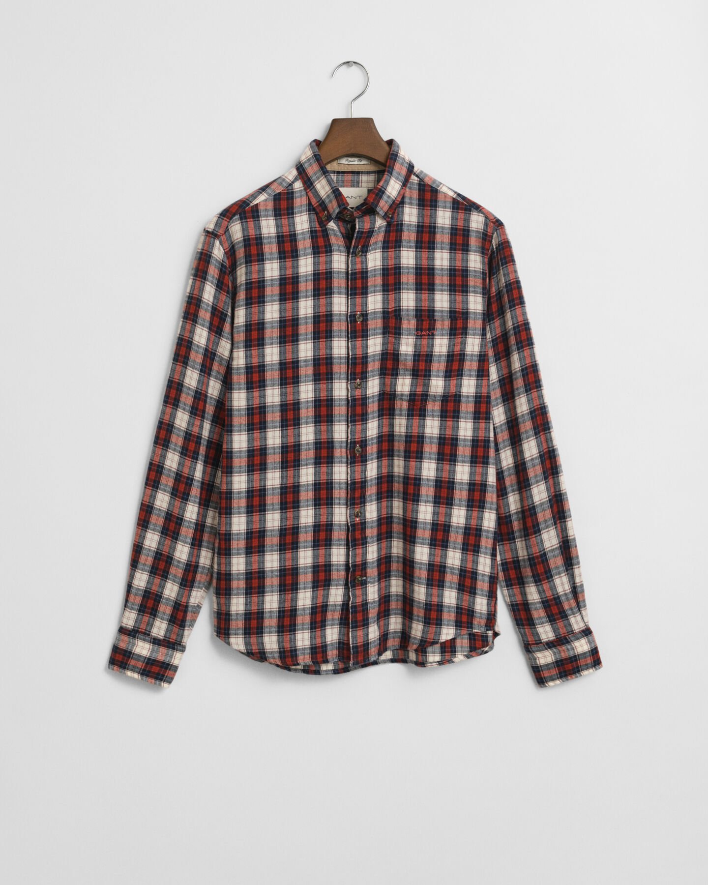 Regular Fit Checked Windblown Flannel Shirt